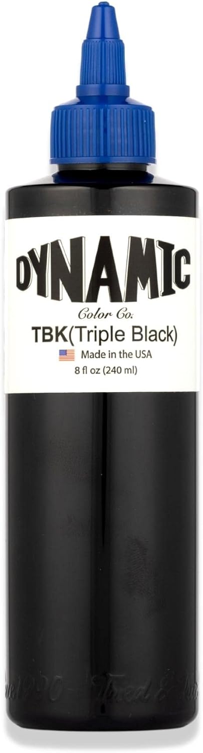 Dynamic Color Co Triple Tattoo Ink Bottle (8oz, Black)