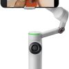 Insta360 Flow 2 Pro Grey - Foldable AI Phone Gimbal, Track in 200+ Apps with Apple DockKit, Multi-Person Tracking, 360º Pan Tracking, Built-in Tripod/Selfie Stick, iPhone/Android Portable Stabilizer