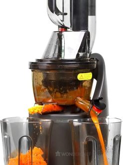 Wonderchef Regalia Full Fruit Cold Press Slow Juicer | 55 RPM Slow Juicer Retains Higher Nutrients | 240W powerful DC motor | Easy to Clean | 5-Year Motor Warranty