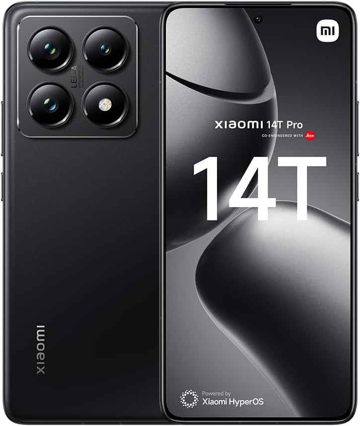 Xiaomi 14T Pro 5G Mobile, Titan Black (12GB RAM+512GB) | MediaTek 9300+ | 6.67" Amoled 144Hz display | Leica Triple Camera 50+50+12MP, 32MP Front camera