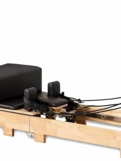 COOLBABY Pilates Reformer Pilates Core Bed Yoga Bed Sports Solid Wood Pilates Equipment Home Stretch Home Stretch Training Fitness Equipment Foldable