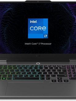 Lenovo LOQ 15IRX9 Gaming Laptop with AI, 15.6"FHD 144 Hz Display, Intel Core i7-13650HX, 16GB RAM, 512GB SSD, RTX 4050 6GB GDDR6, Win11, RGB Eng-Arabic, Luna Grey - [83DV0007AX]