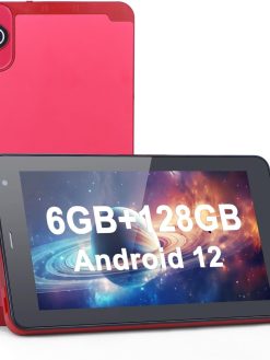 C idea Tablet Android 13,7 Inch Tablet 128GB Storage Tablets 6GB RAM 512GB Expand, 5MP+8MP Dual Camera, WiFi Bluetooth 6000MAH Battery Game tablet,CM515 -Red
