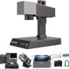 Pepisky MR. CARVE M1 Pro Engraver Desktop Marking Engraving Carving Marker Machine with Rotary Fixture & Roller High Speed for All-Metals Jewelry Plastics Suitable for Home DIY Logo Printer Industrial