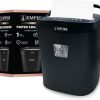 EMPIRE TRADING & COMMERCE Paper Shredder 6-Sheet Cross-Cut, 15 Litres Shredder for Home and Office Heavy Duty, Shred Paper Clips, Staples and Credit Cards (OS050C/Black)