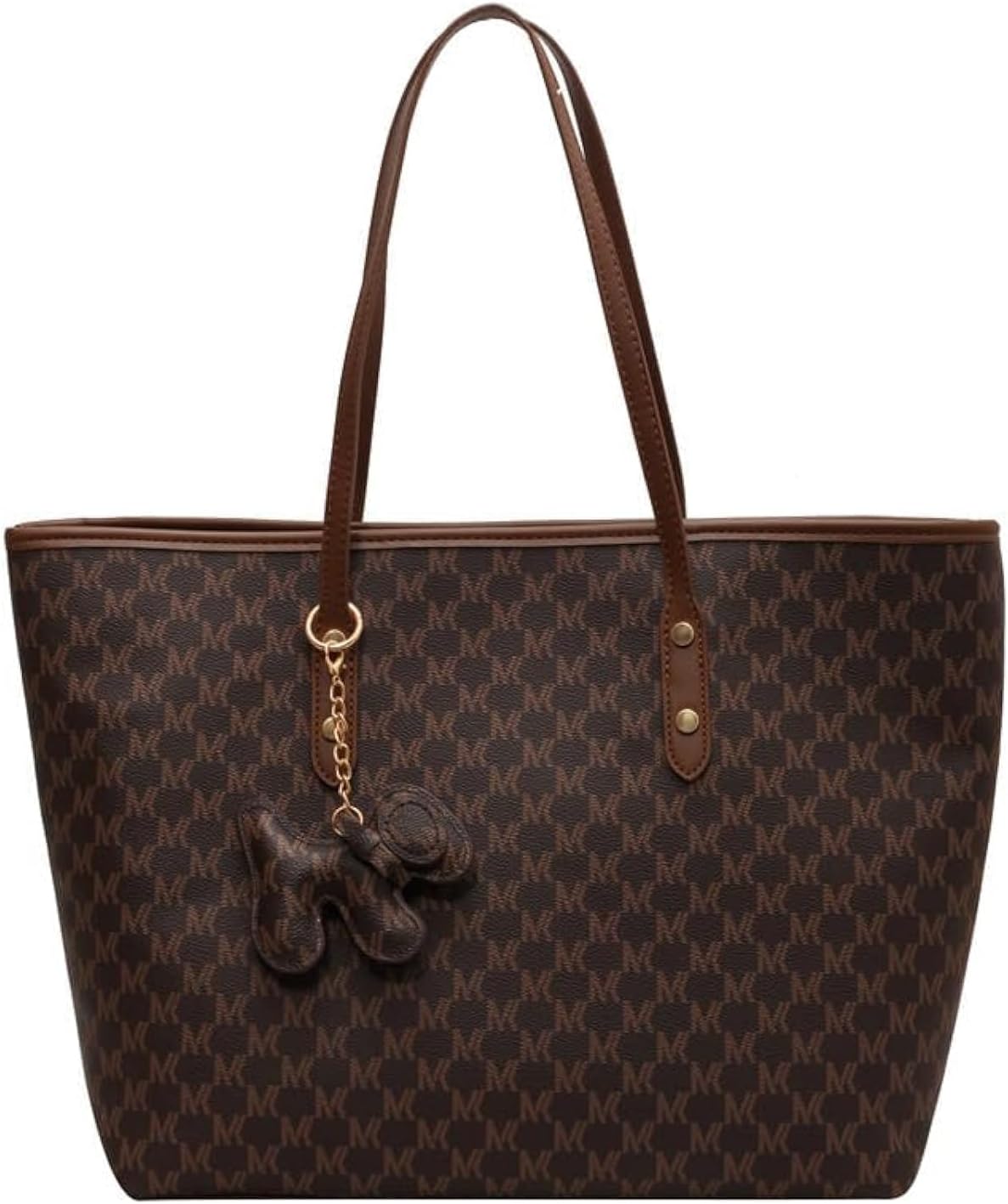 pulaif Lady Laptop Bag 16 Inch Laptop Tote Leather Computer Office Bag, Shoulder Cross-body Premium Texture Large Capacity Tote Shoulder Bag (brown)