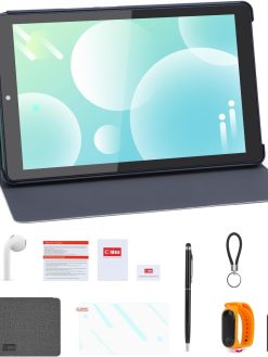 C idea 9 inch Tablet,Android13.0 Tablet with 8GB RAM 512GB RAM, 5MP+8MP Camera,5G SIM Card,8000mAh Battery,Leather Case,CM935 Pro For Gift (Green)