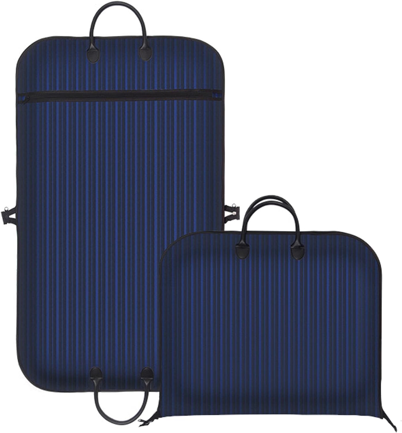 Benting 40" Heavy Duty Hanging Garment Bags for Travel Suit Bag for Men Waterproof Oxford Fabric Suit Cover for Traveling Pinstripe Closet Clothes Storage (Blue)