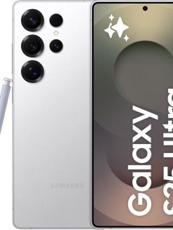 Samsung Galaxy S25 Ultra AI Phone, 256GB Storage, 12GB RAM, Titanium Whitesilver, Android Smartphone, 200MP Camera, S Pen, Long Battery Life (UAE Version)