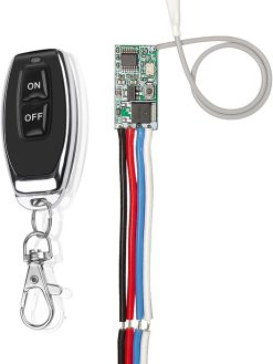 WANGCL Wireless Light Switch Kit Remote Control Switch 433mhz RF Transmitter and Receiver Momentary Toggle Latching