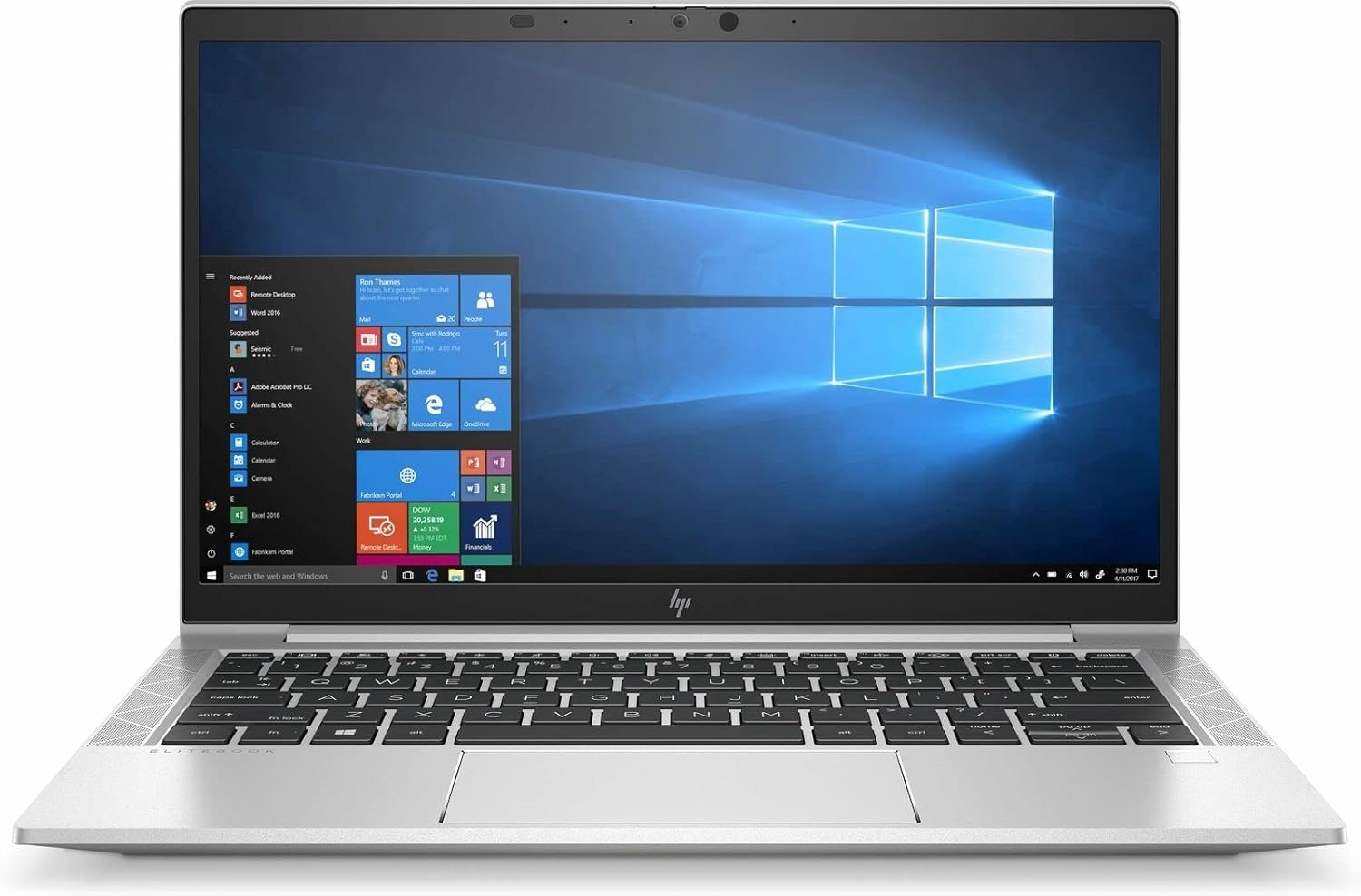 HP EliteBook 830 G7 13.3" Notebook Intel Core I7 (10th Gen) Intel UHD Premium Graphics (32GB RAM DDR4 256GB SSD) - Silver Windows 10 Pro-64bit - Eng Keyboard (Renewed)