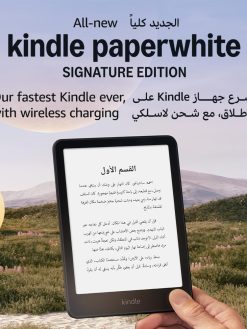 All-new Amazon Kindle Paperwhite Signature Edition (32 GB) – Our fastest Kindle with an auto-adjusting front light and weeks of battery life – Metallic Black