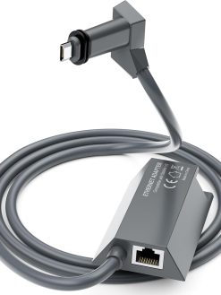 Frafode Starlink Ethernet Adapter for Starlink Standard Actuated Gen 2, RJ45 Dish Female to Router Male Adapter for Starlink Rectangle Dish Satellite Internet V2 Fast & Stable Network Connection