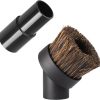 HIQUAY 36mm Round Dust Brush, 1.25" Horse Hair Round Vacuum Cleaner Accessory Vacuum Attachment for Cleaning Vacuum Blinds Hard Small Spaces Soft Bristle, for Most Vacuum Cleaners Accessories