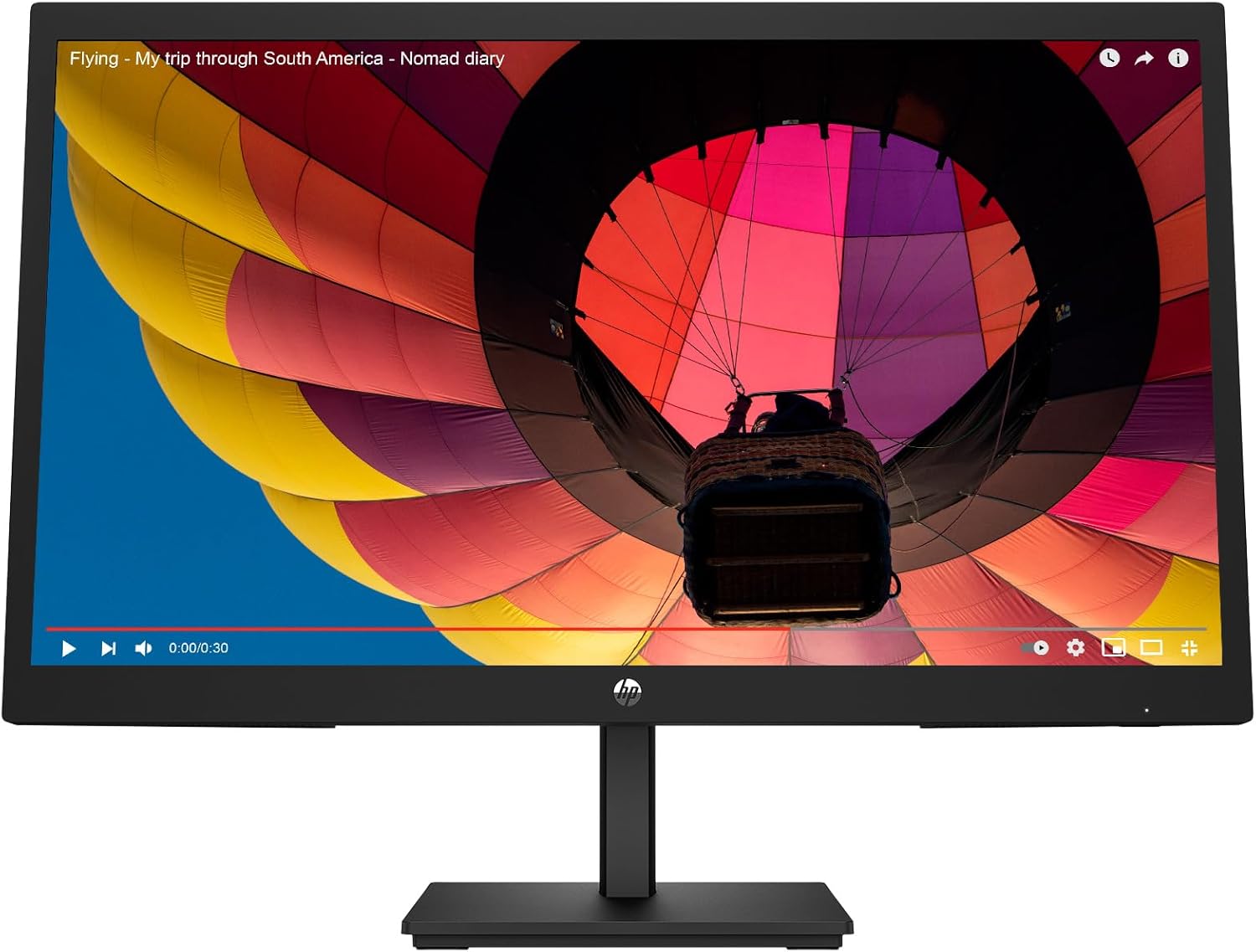 HP V22v G5 FHD Monitor, AMD FreeSync technology, HDCP support for HDMI (V22v G5, Black)