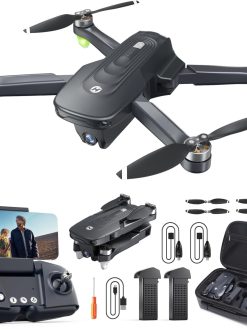 Holy Stone GPS Drone with Camera 4K for Adults - HS175D RC Quadcopter with Auto Return, Follow Me, Brushless Motor, Circle Fly, Waypoint Fly, Altitude Hold, Headless Mode, 46 Mins Long Flight