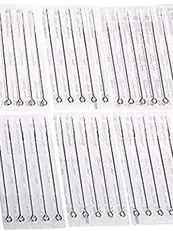 ORiTi 50PCS Tattoo Needles Set 1RL 3RL 5RL 7RL 9RL Stainless Steel Round Liner Professional Permanent Tattoo Kit