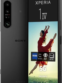 Sony Xperia 1 IV XQ-CT72 5G Dual 256GB 12GB RAM Factory Unlocked (GSM Only | No CDMA - not Compatible with Verizon/Sprint) – Black