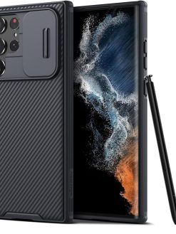 Nillkin CamShield Pro Case with Camera Protection for Samsung Galaxy S22 Ultra - Black