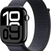 Apple Watch Series 10 GPS 46 mm Smartwatch with Jet Black Aluminium Case with Ink Sport Loop - One Size. Fitness Tracker, ECG App, Always-On Retina Display, Carbon Neutral