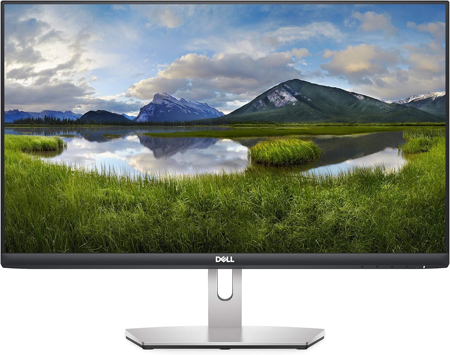 Dell S2421HN 24in Full HD 1920 x 1080 75Hz IPS Ultra-Thin Bezel Monitor 2 x HDMI Ports, Audio Line Out, Adaptive AMD FreeSync (Silver) (Upgraded)