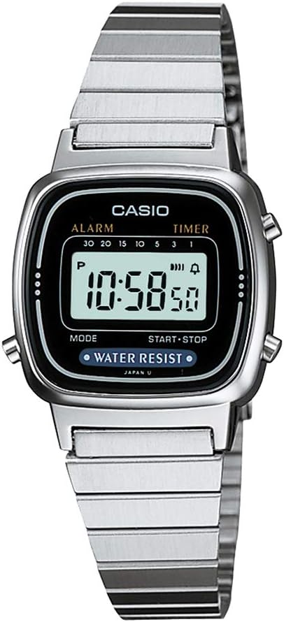 Casio Vintage Series Digital Grey Dial Women's Watch-LA670WD-1DF
