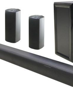 JVC 5.1ch Soundbar with Wireless Subwoofer Speaker - 3600W PMPO, Bluetooth, USB, SD Card Compatible TH-N430B