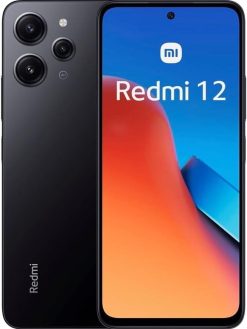 Xiaomi Redmi 12 (Midnight Black 8GB RAM, 256 Storage) - MediaTek G88 Powerful Processor |50MP High-Resolution main camera | 90 Hz FHD+ AdaptiveSync display | 5000mAh(Typ) High-Capacity battery