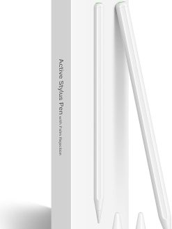 Stylus Pen for iPad with Magnetic Wireless Charging and Tilt Sensitive Palm Rejection, iPad Pencil 2nd Gen Compatible with iPad Pro 11 in 1/2/3/4, iPad Pro 12.9 in 3/4/5/6, iPad Air 4/5, iPad Mini 6
