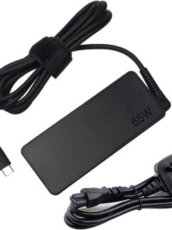65W USB C Power adapter compatible With Lenovo Think Pad Yoga, HP chrome book, Dell XPS, ASUS, Acer, HUAWEI, Xiaomi, Samsung and more Type C Devices PD wall Laptop Power supply (Type C Charger)