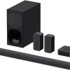 Sony HT-S40R 5.1ch Home Theater Soundbar System, Optical, HDMI, Black