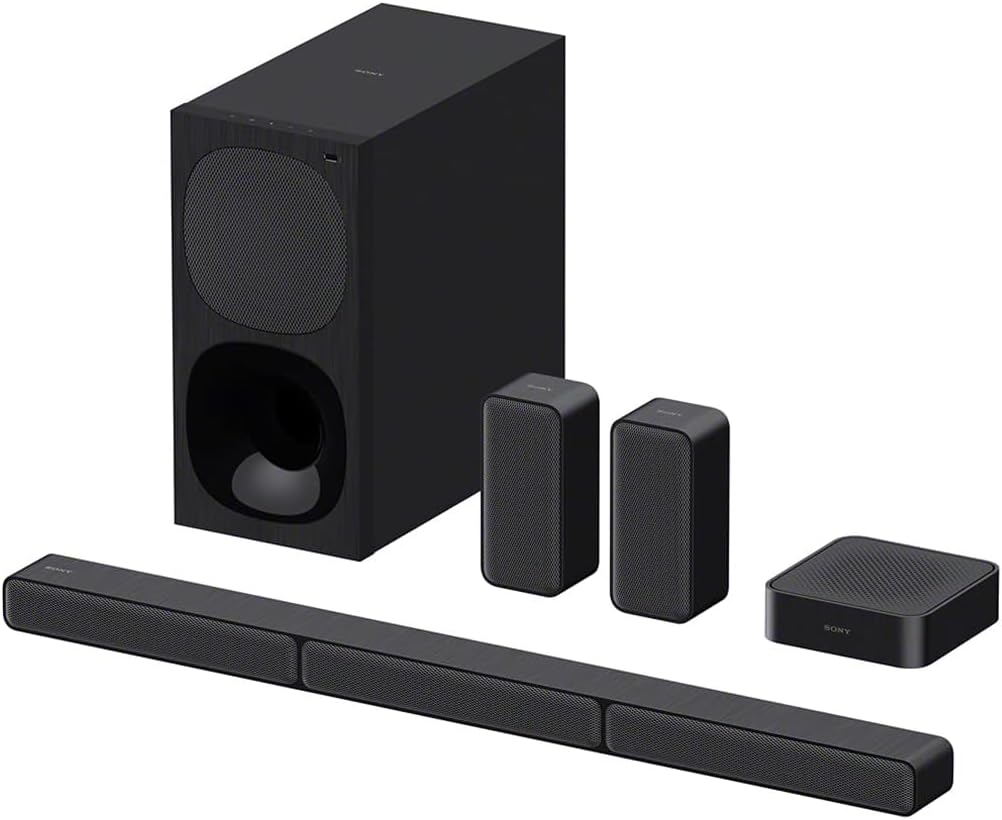 Sony HT-S40R 5.1ch Home Theater Soundbar System, Optical, HDMI, Black