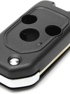 Rubik 3 Buttons Modified Car Remote Key Case Uncut Flip Key Blade Fob Shell Case For Honda Accord Civic CR-V Fit Jazz Insight Odyssey Pilot