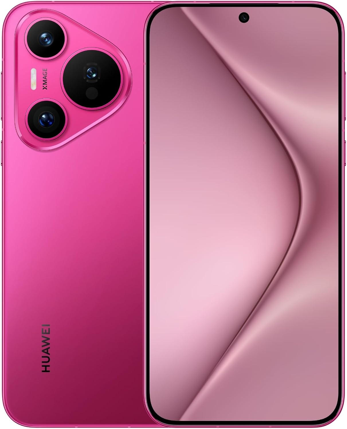 HUAWEI Pura 70 Smartphone, 6.6" Flat-edge Screen, Ultra Speed Snapshot, 66W SuperCharge, 4900mAh Battery, 12GB+256GB, Pink