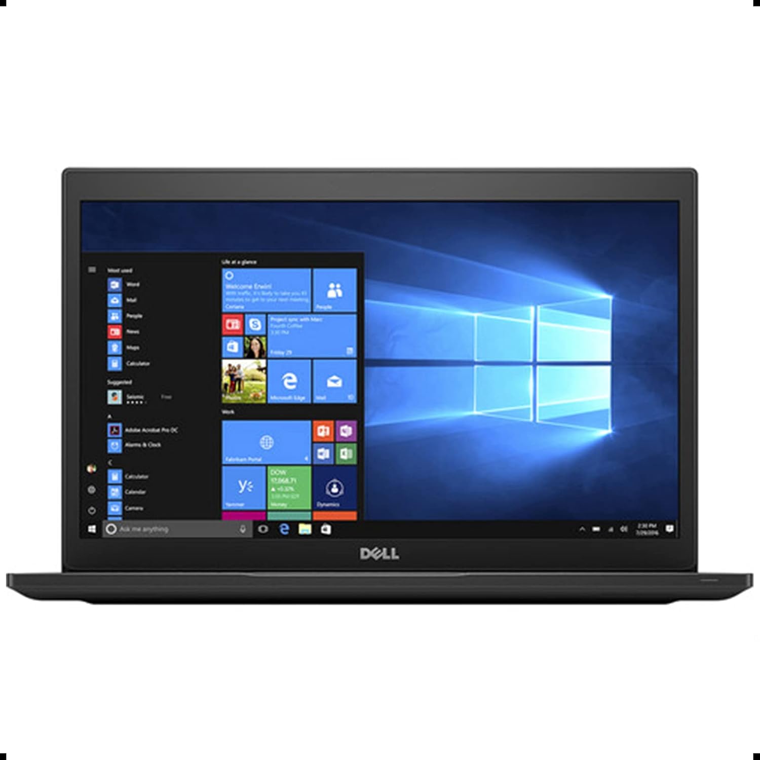 Dell Amazon Renewed Latitude 7480 14in FHD i5-6300U 16GB 256GB SSD Webcam Backlit Keyboard Black