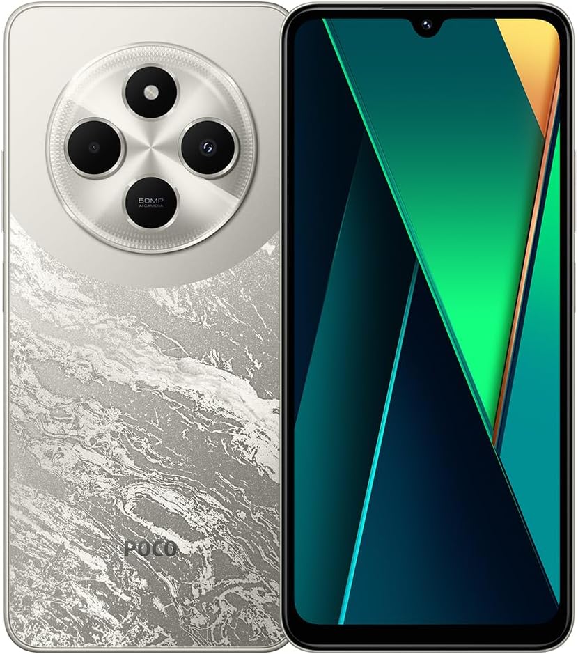 Xiaomi POCO c75 Mobile, Gold (8GB Ram+256GB) | Mediatek Helio G81 octacore processor | 6.88" 120Hz display | 50MP AI Dual Camera + 13MP Front camera