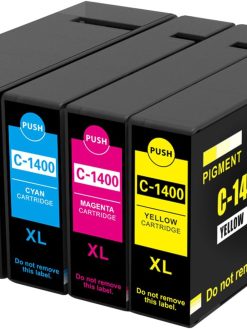 TacTink PGI-1400XL Ink Cartridge 4 Color Set 1400 XL for Canon High Yield PGI 1400 XL for Canon Maxify MB2040 MB2140 MB2340 MB2740
