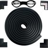 4M Baby Proofing Foam Table Corner Protectors for Baby, Baby Safety Guard Strip & Furniture Safety, Easy to Install and Protect Your Loved Ones with Adhesive 4 Corner protector Edge & scissor. (Black)