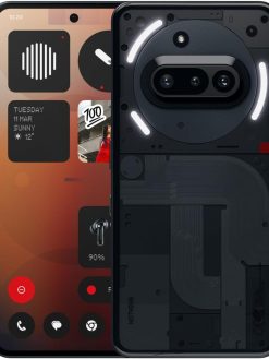 Nothing Phone (3a) 128 GB - mobile phone with 32 MP front camera, 30x ultra zoom, 50W fast charging and 6.77" FHD+ flexible AMOLED display - Black