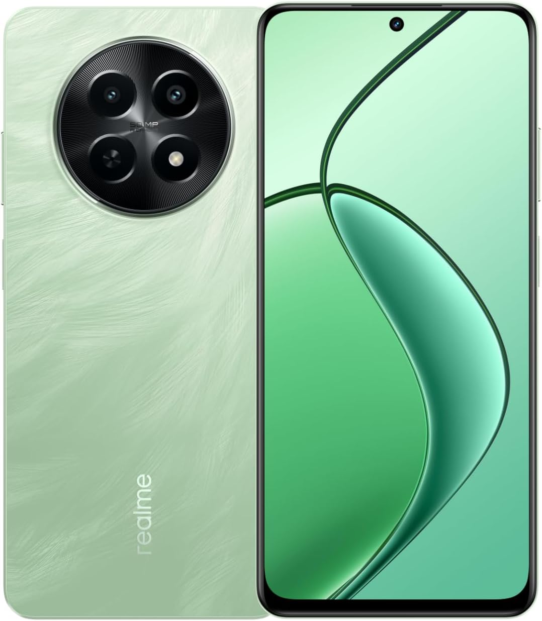 realme 12x 5G (Feather Green 6GB RAM, 128GB ROM) |120Hz Eye Comfort Display |5G 6nm Chipset |5000mAh Battery |12 Months Warranty - Middle East Version