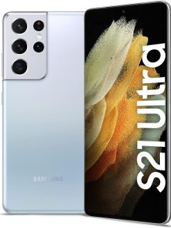 Samsung Galaxy S21 Ultra 5G Pro Grade Quad Camera 100x Space Zoom, 8K Video Dual SIM Smartphone, S Pen Compatible All Day Battery UAE Version Phantom Silver 256GB