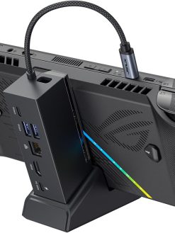 JSAUX Docking Station for ROG Ally X/ROG Ally/Steam Deck/Legion Go, 6-in-1 ROG Ally X Dock with HDMI 4K@120Hz, Gigabit Ethernet, Dual USB-A 3.2 Gen 1, USB-C 3.2 Gen 1 and PD 100W Charging - HB0609
