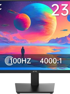 KTC 24 inch Monitor - 1080P Monitor, 100Hz FreeSync Gaming Monitor with HDR10,VESA Mountable, Adjustable Tilt, ZeroFrame Design, HDMI,VGA,Earphone Ports, PC Monitor Work Monitor for Office