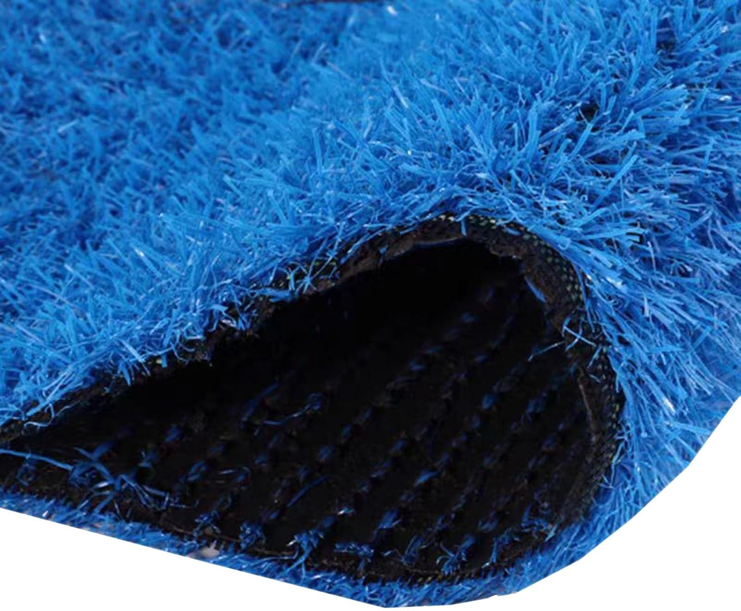 Realistic Pet Artificial Turf 2cm Pile Height, Blue Fake Grass Mat Can be cropped for Home Garden Backyard Patio Indoor Outdoor Decorations(79x20in)