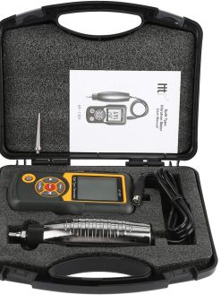 Vibration Meter - Digital Precision Split Type Meter Tester HT-1201 Sensor Gauge with LCD Backlight Analyzer Acceleration Velocity Displacement Measurement for Moving Mach