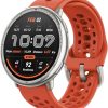 Amazfit Active 2 Smart Watch 44mm, GPS Maps with Direction, Fitness Tracker, 10 Day Battery, Sleep Monitor, 160+ Sport Modes, Water Resistant, for Android & Apple iPhone, Red Silicone