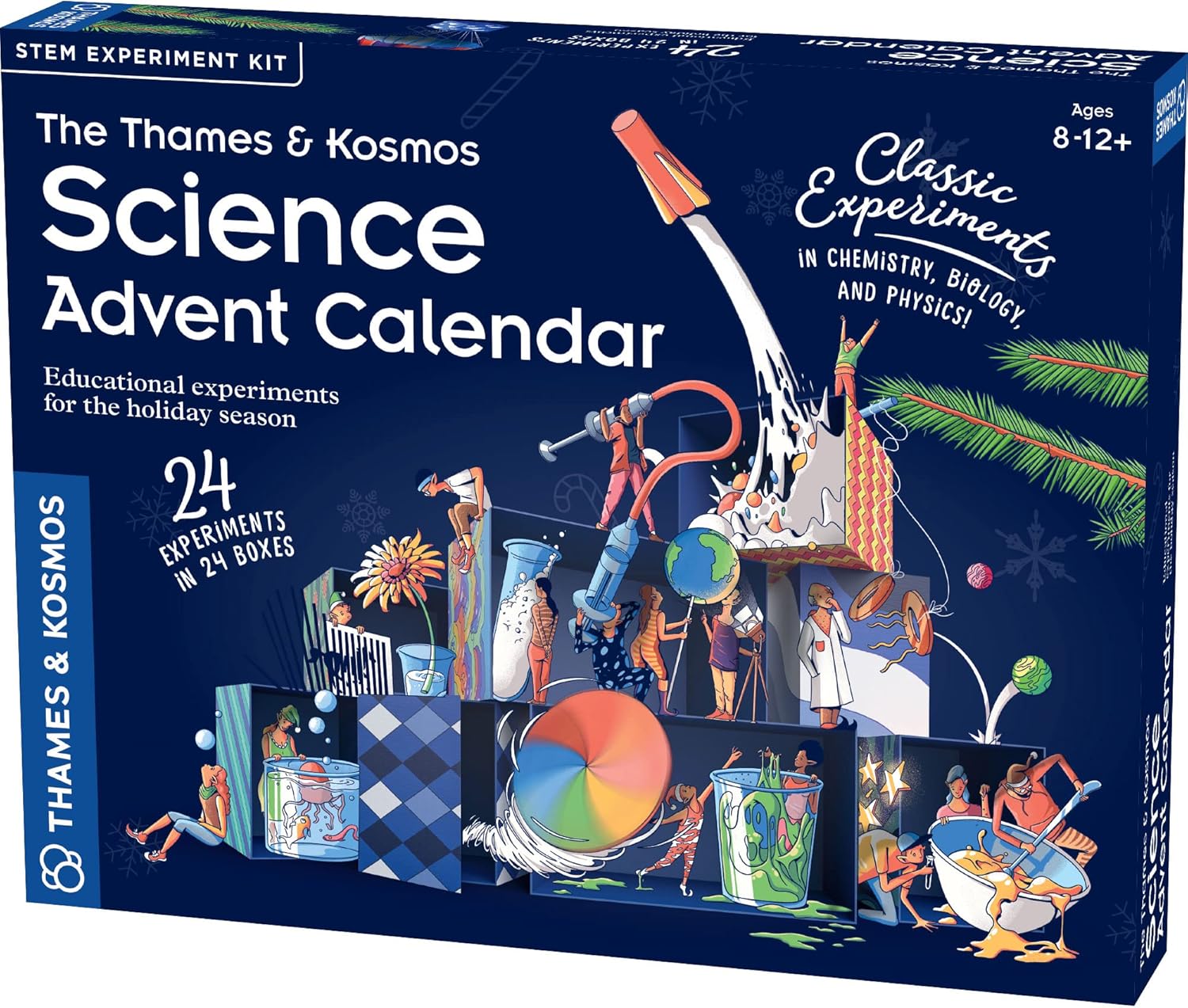 Thames & Kosmos The Science Advent Calendar | 24 STEM Experiments in Chemistry, Biology & Physics | Great for Winter Holiday Celebrations | Conduct Daily Experiments | Fun, Wholesome Family Tradition