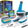 National Geographic Microscope for Kids - Science Kit with an Easy-to-Use Kids Microscope, Up to 400x Zoom, Blank and Prepared Slides, Gifts for 6 7 8 9 & 10, STEM Project Toy (Amazon Exclusive)
