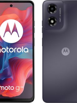 MOTOROLA g04 | 4GB RAM + 64GB Storage | 6.6" 90Hz Extra Bright Display | 5000mAh Battery | Android 14 | Side Fingerprint | 16MP Camera (Concord Black)