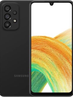 Samsung Galaxy A33 5G Mobile Phone Dual SIM Android Smartphone 128GB Awesome Black (UAE Version)